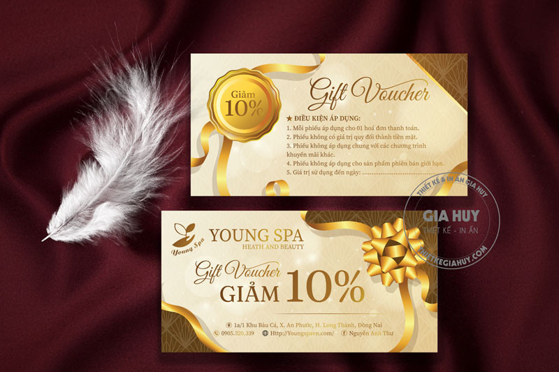 gift voucher giam 10% dep