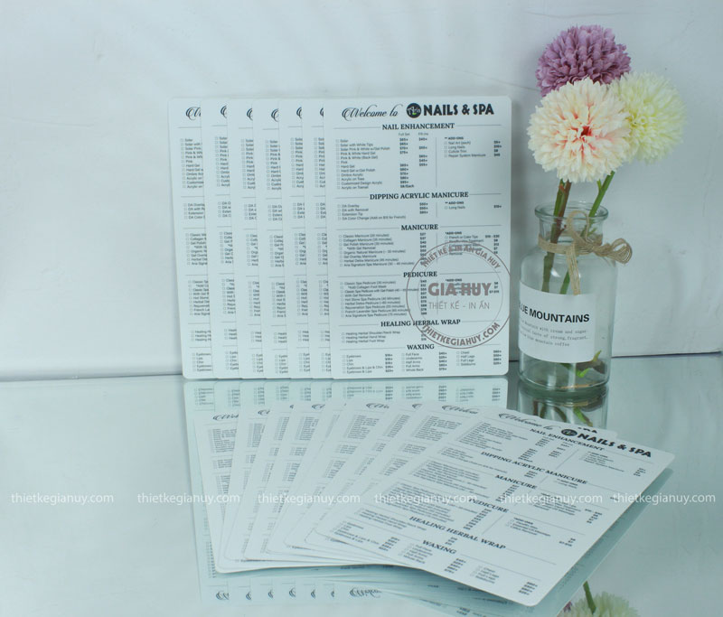 mau menu nails & spa