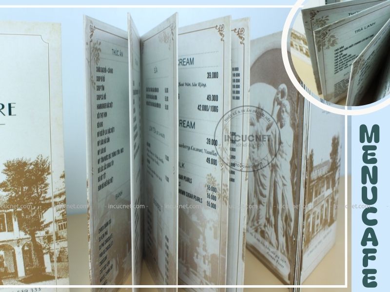 menu cafe chất nhựa pvc