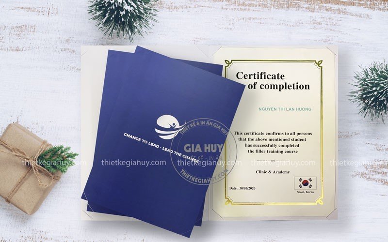 thiet ke bang khen tong xanh