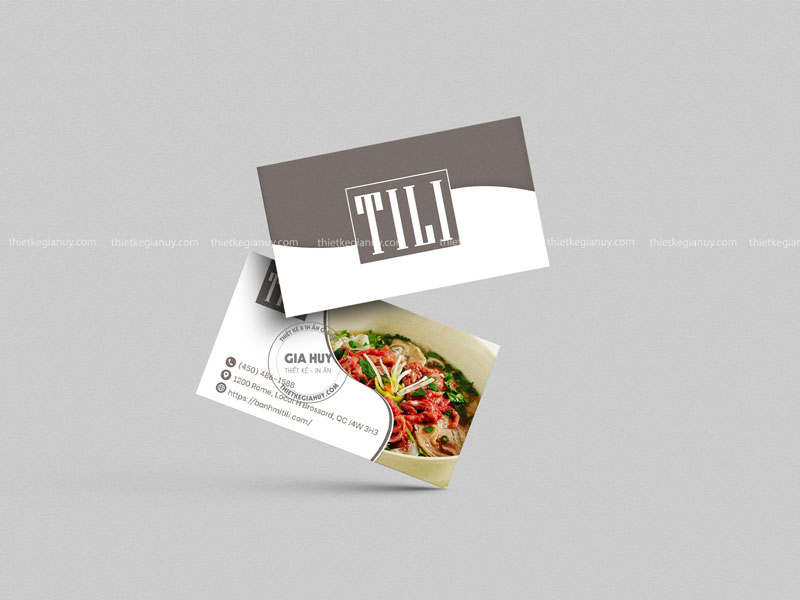 thiet ke va in an card visit