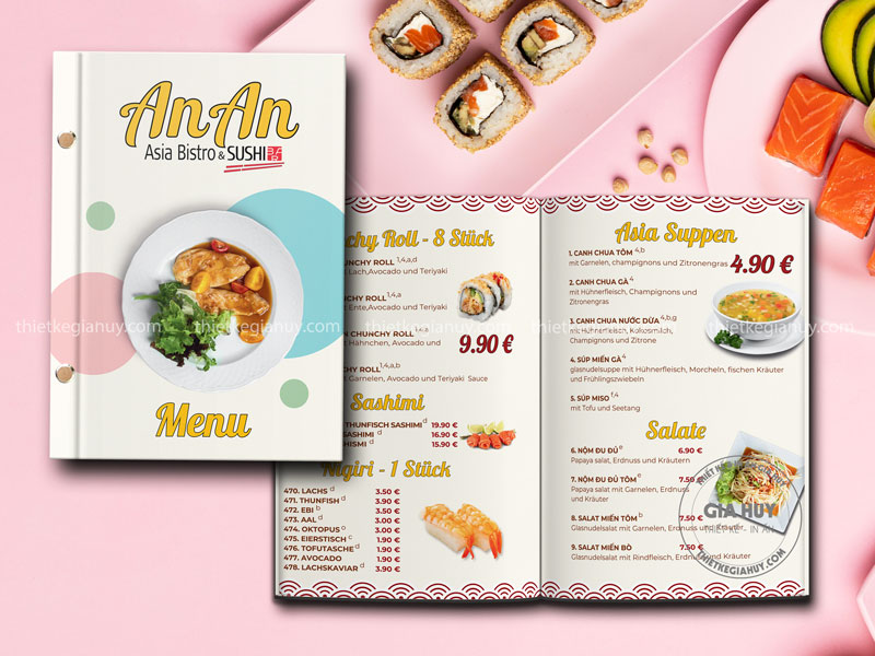 menu an an