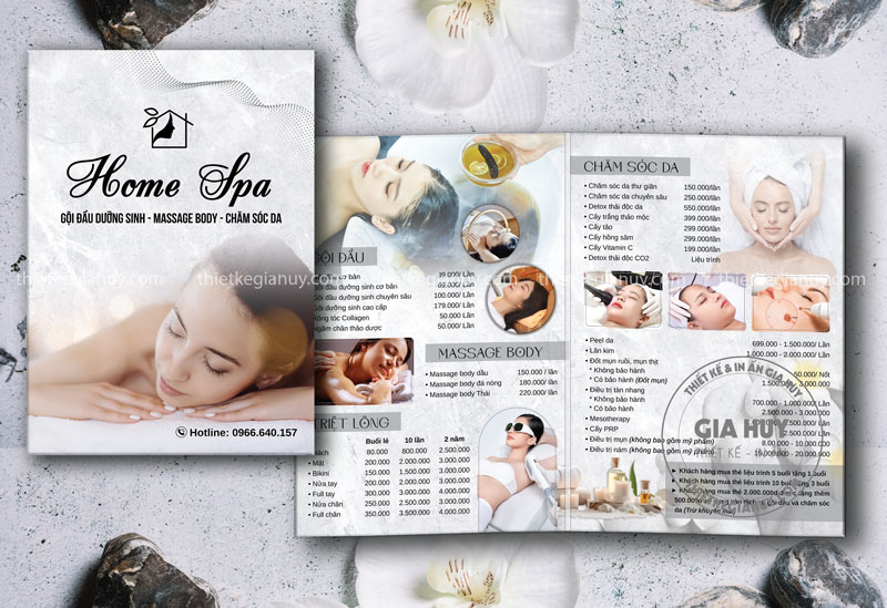 menu home spa
