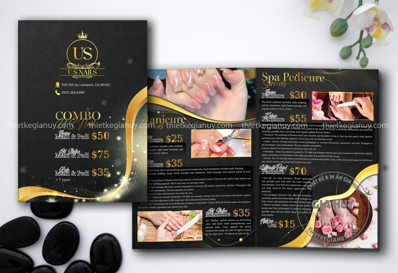in menu nails cung u tuong thiet ke xu huong