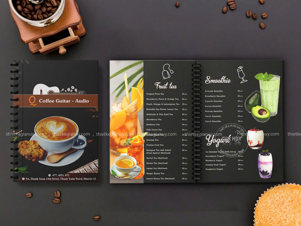 Menu nen den hien dai