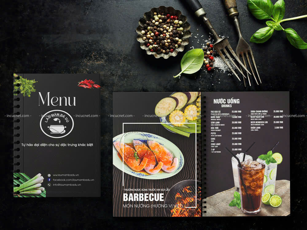 Menu nen den loi cuon