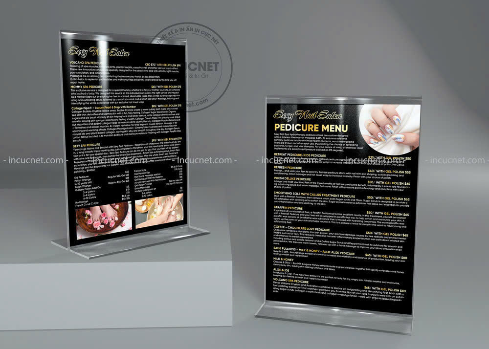 Menu nen den me hoac