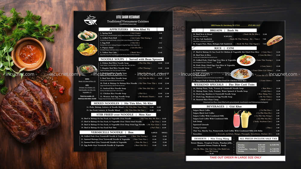 Menu nen den sanh dieu