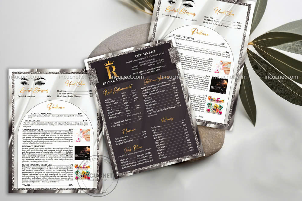 thiet ke bang gia nails spa quyen ru