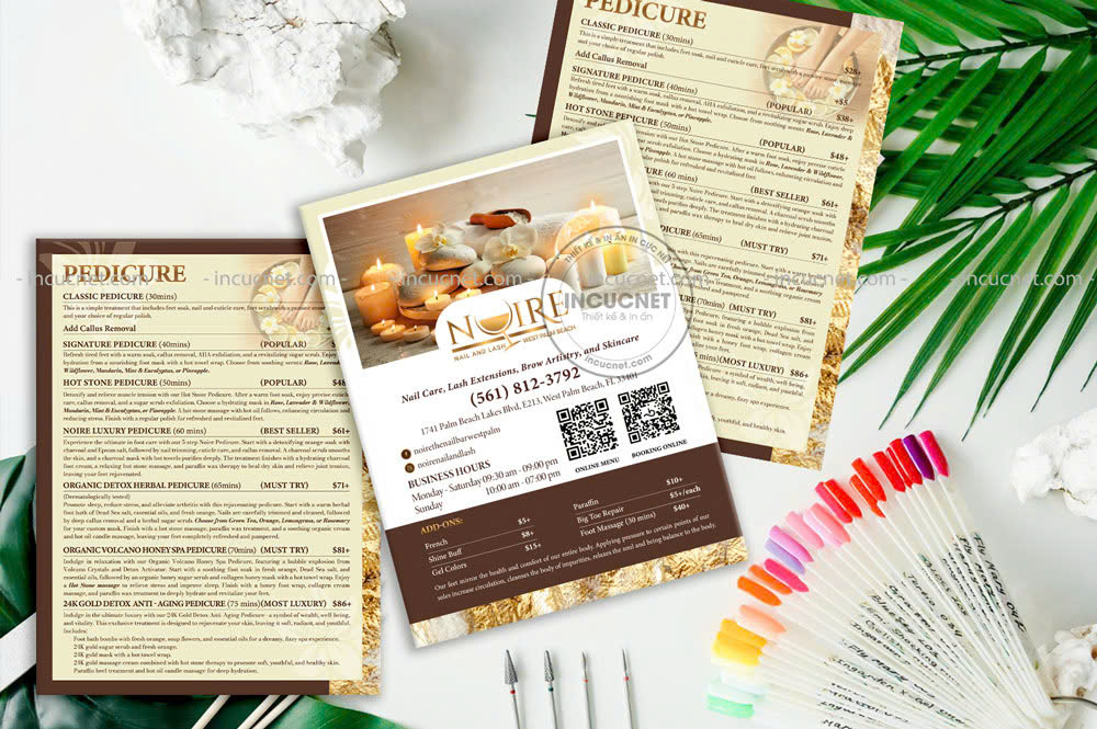 thiet ke bang gia nails spa sang trong