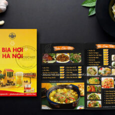 Thiết Kế Menu Bìa Cứng Có Thể Thay Đổi Linh Hoạt