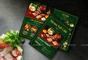 menu lẩu gập đôi