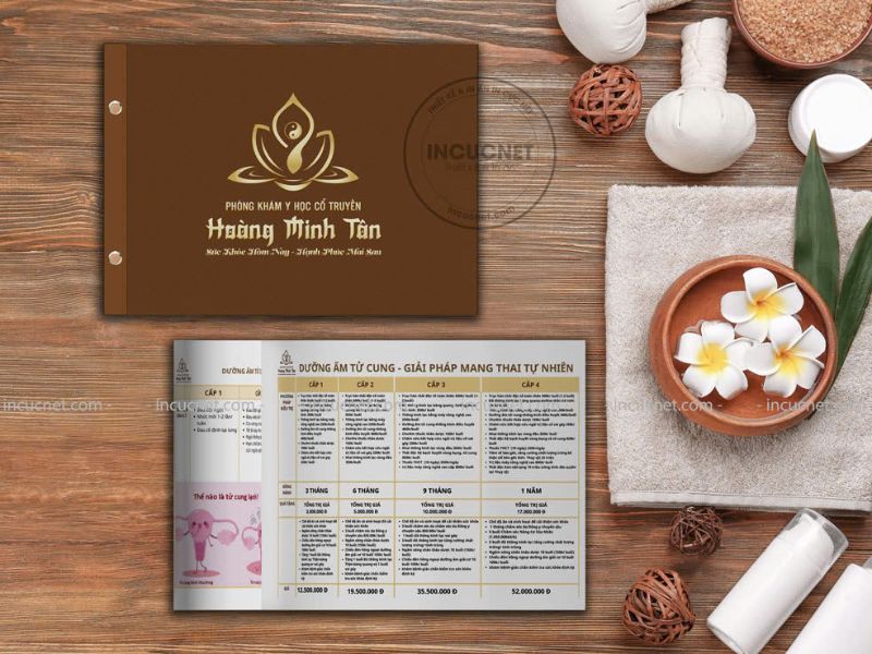 menu spa khổ ngang