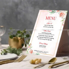 In Menu Tiệc Cưới Bí Quyết Tạo Dấu Ấn Khó Phai