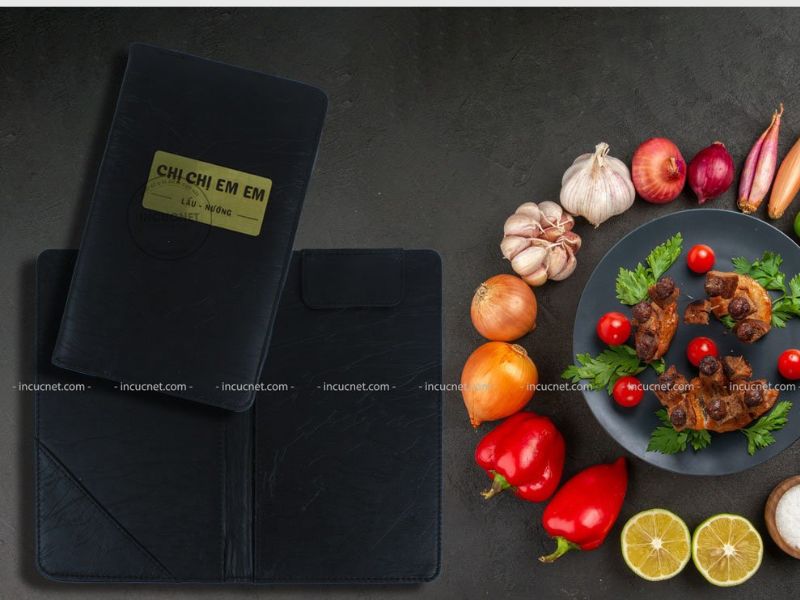 mẫu kẹp bill cho nhà hàng quán ăn