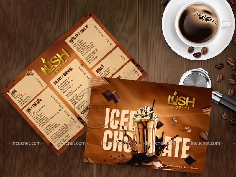 menu bảng quán cà phê