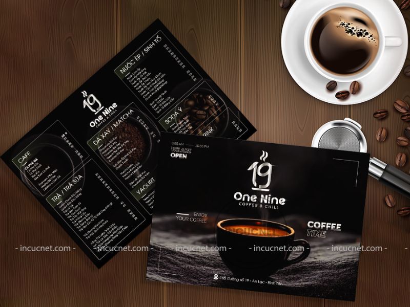 menu cafe
