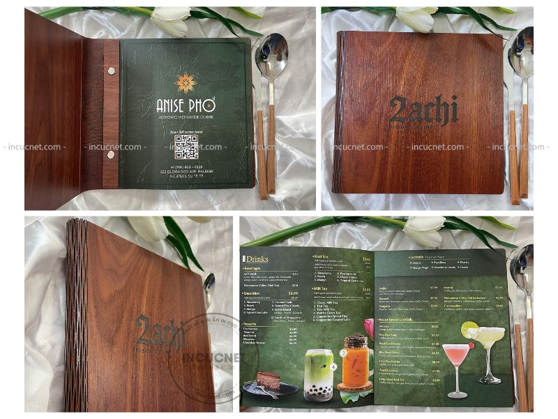 mẫu menu gỗ thịnh hành và mới nhất hiện nay
