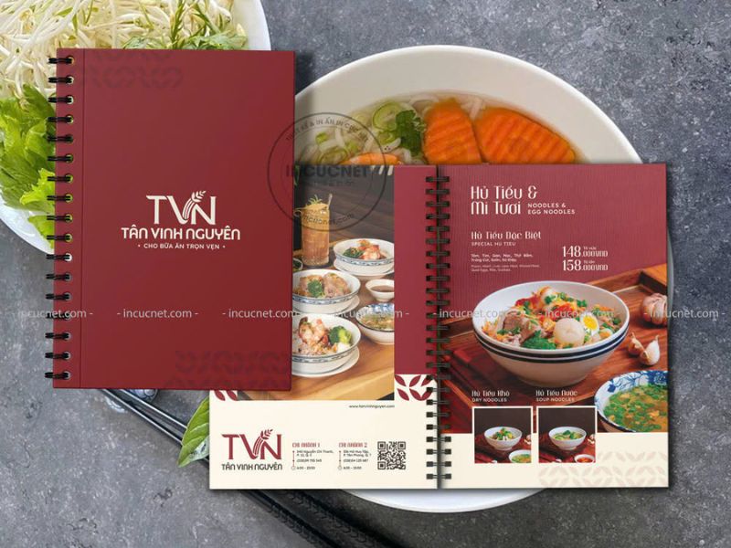 in thực đơn chống nước đẹp nhất tại hcm