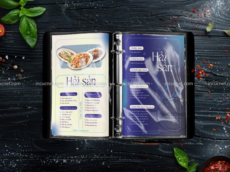 menu bìa da có khả năng chống thấm và chịu nhiệt khá tốt