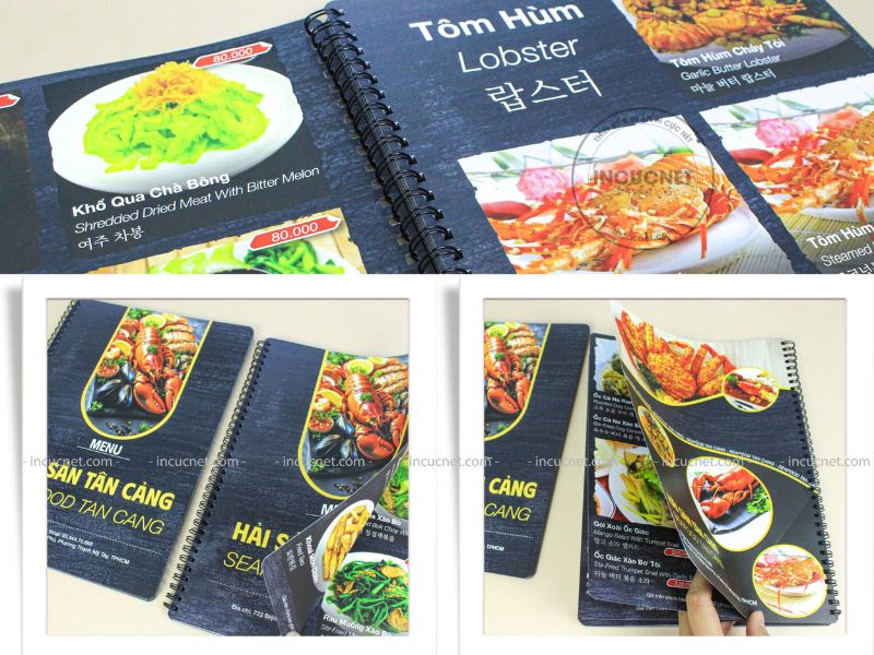menu giấy nhựa chống nước tuyệt đối